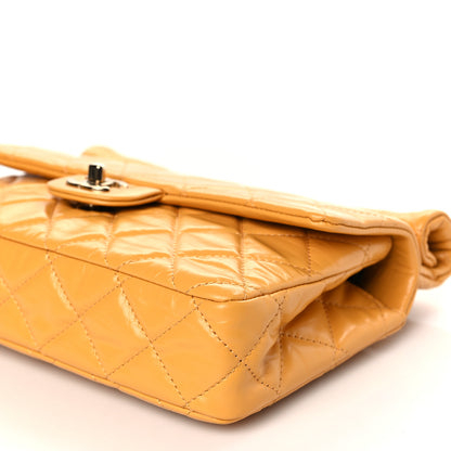 Chanel Crumpled Calfskin Quilted Clutch Yellow 9 of 9