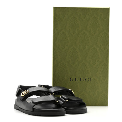 Gucci Nappa Charlotte Moritz GG Womens Dad Sandals 36.5 Black 12 of 12