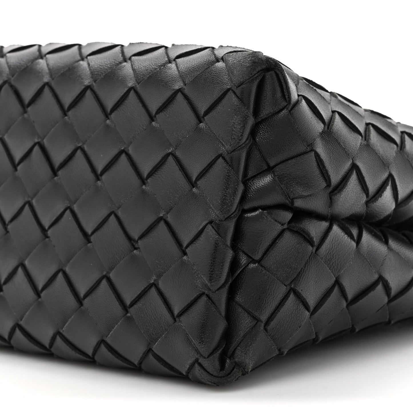 Nappa Intrecciato Small Andiamo Shoulder Bag Black