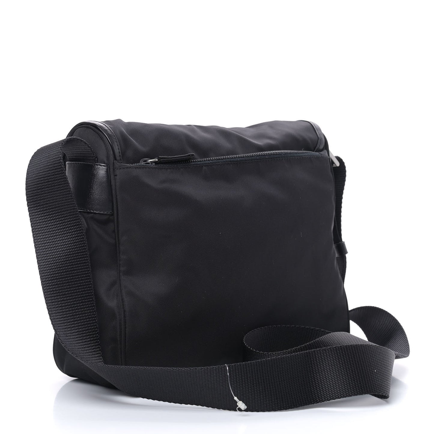Nylon Vela Sport Messenger Bag Black