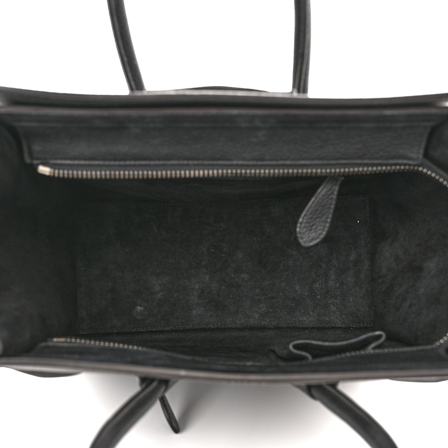 Celine Drummed Calfskin Micro Luggage Black 5 of 12