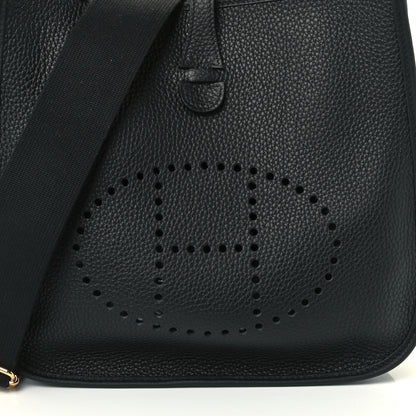 Hermes Taurillon Clemence Evelyne III PM Black 7 of 10