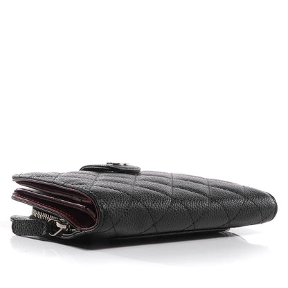 Chanel Caviar Quilted Zipped Pocket Wallet Black 4 of 7
