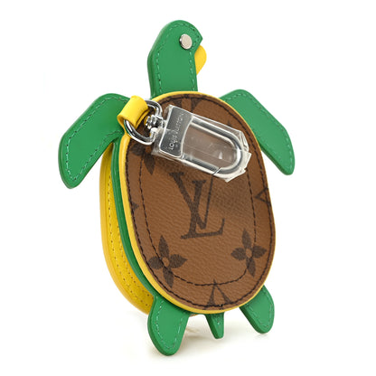 Louis Vuitton Monogram Calfskin LV Turtle Pouch Bag Charm Brown 3 of 6