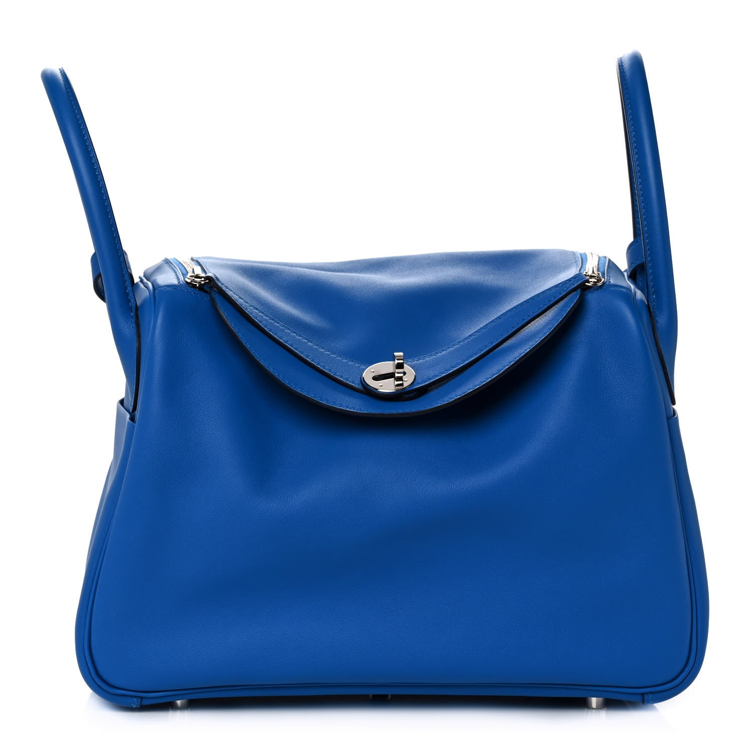 Hermes Swift Epsom Lindy 30 Tressage De Cuir Bleu Zellige Bleu Encre Rouge 1 of 16