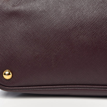 Prada Saffiano Large Galleria Double Zip Tote Granato 18 of 20