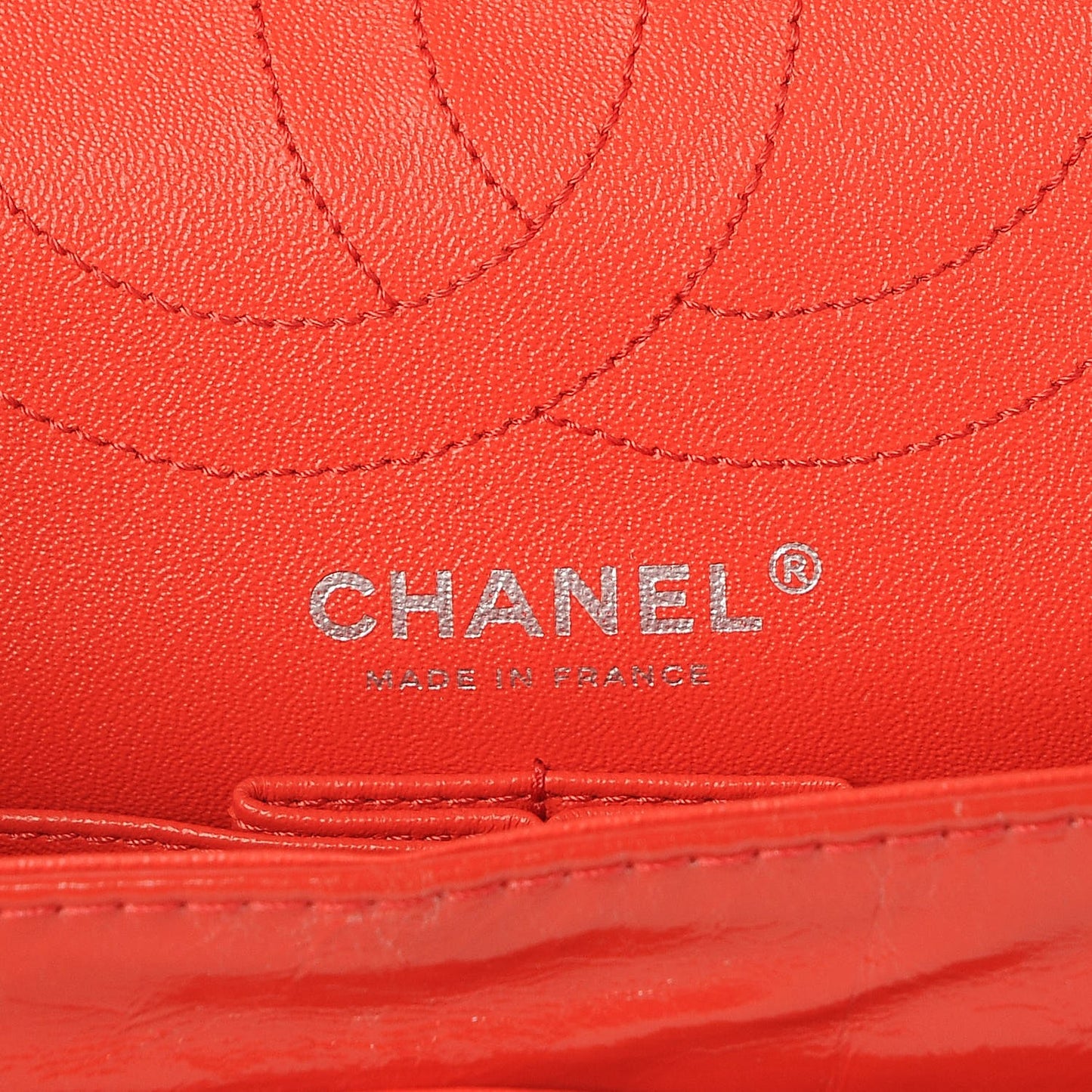 Glazed Calfskin Quilted 2.55 Reissue 226 Flap Red