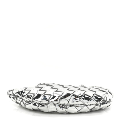 Bottega Veneta Mirror Laminated Nappa Intrecciato Mini Sardine Bag Silver 4 of 9
