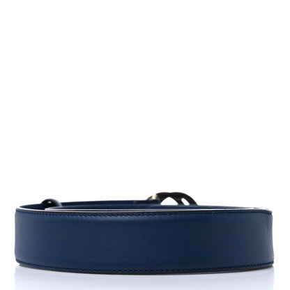 Gucci Moon Calfskin Interlocking G 37mm Belt 85 34 Cobalt Blue 2 of 8