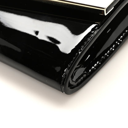 Jimmy Choo Patent Emmie Clutch Bag Black 9 of 9