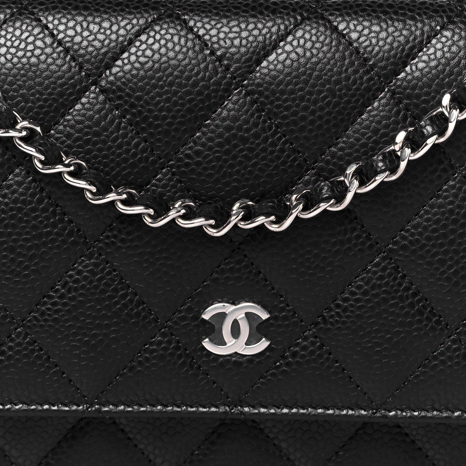 Chanel Caviar Quilted Wallet on Chain WOC Black 8 of 11