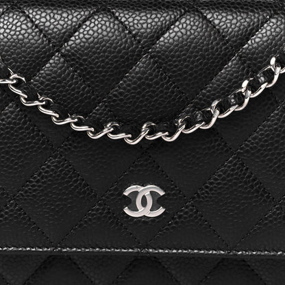 Chanel Caviar Quilted Wallet on Chain WOC Black 8 of 11