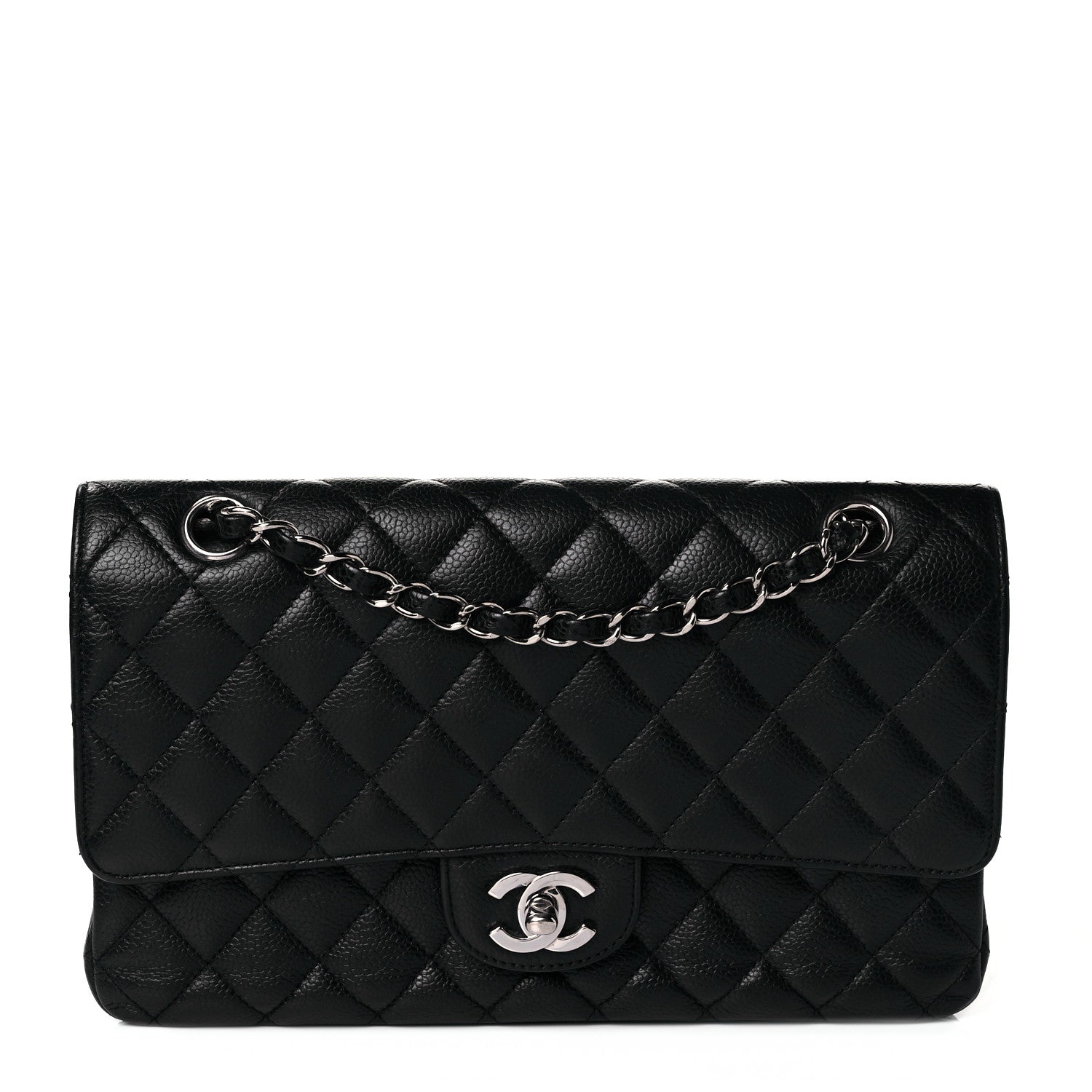 Chanel Caviar Quilted Medium Double Flap Black 1 of 10