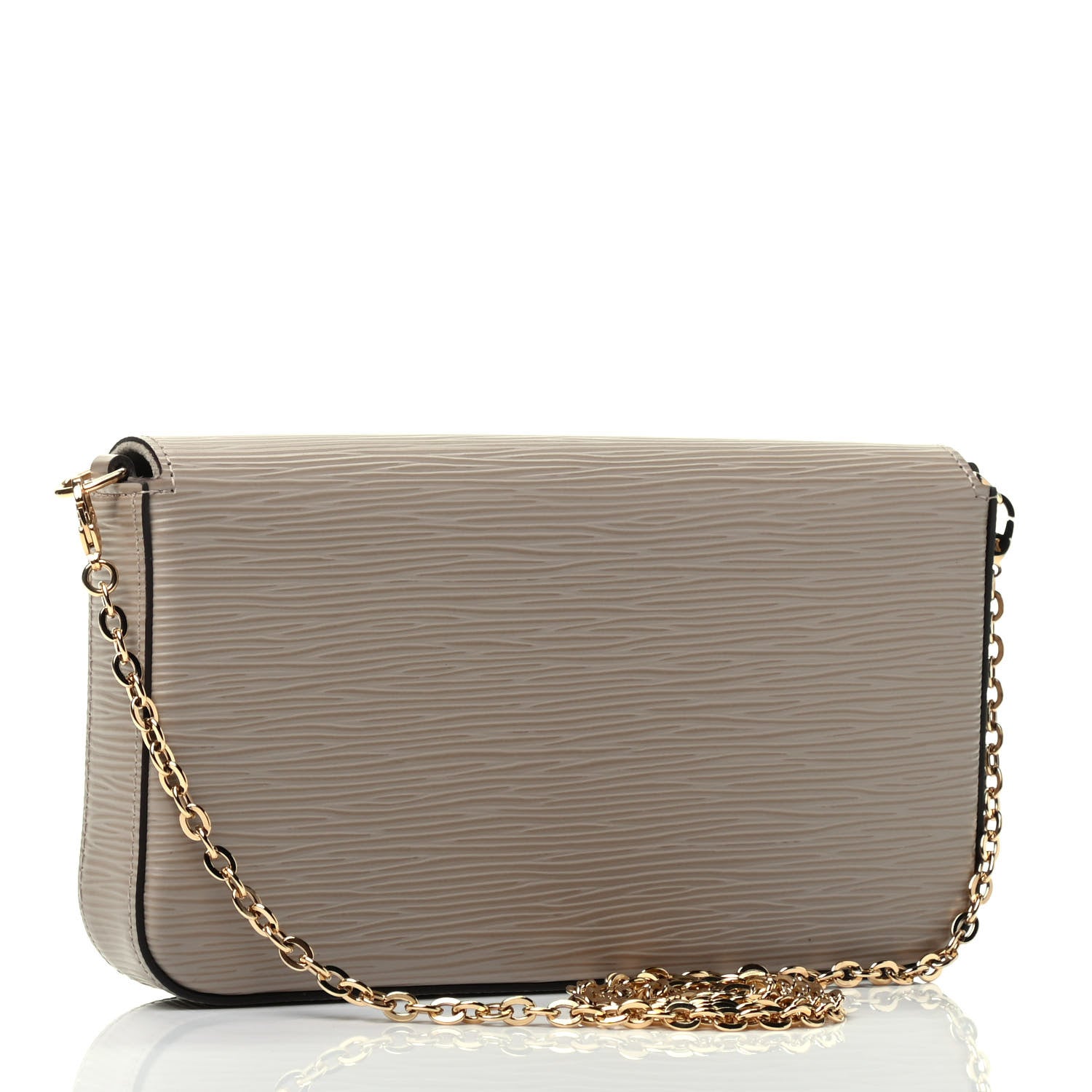 Louis Vuitton Epi Felicie Pochette Chain Wallet Galet 2 of 5
