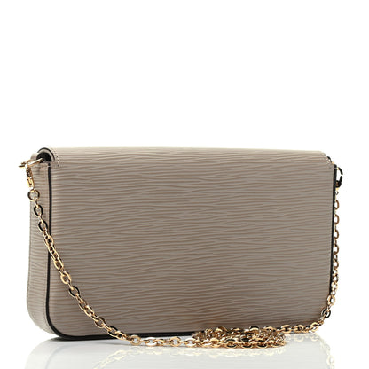 Louis Vuitton Epi Felicie Pochette Chain Wallet Galet 2 of 5