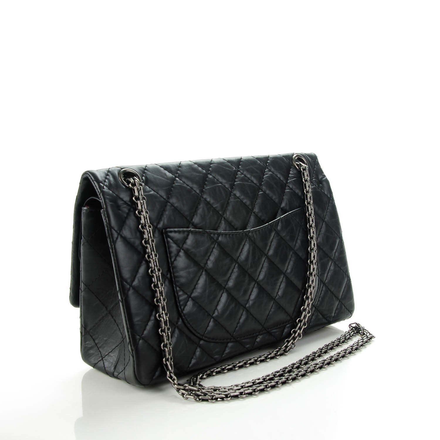 Chanel Aged Calfskin Quilted 2.55 Reissue 226 Flap Black 3 of 7
