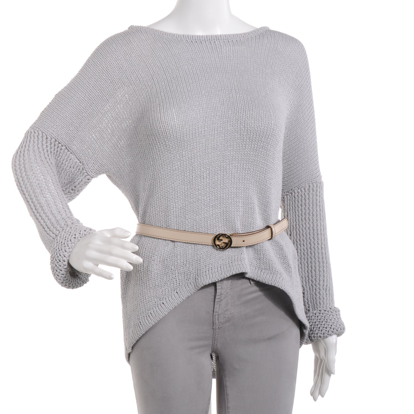 Leather GG Belt 80 32 Off White