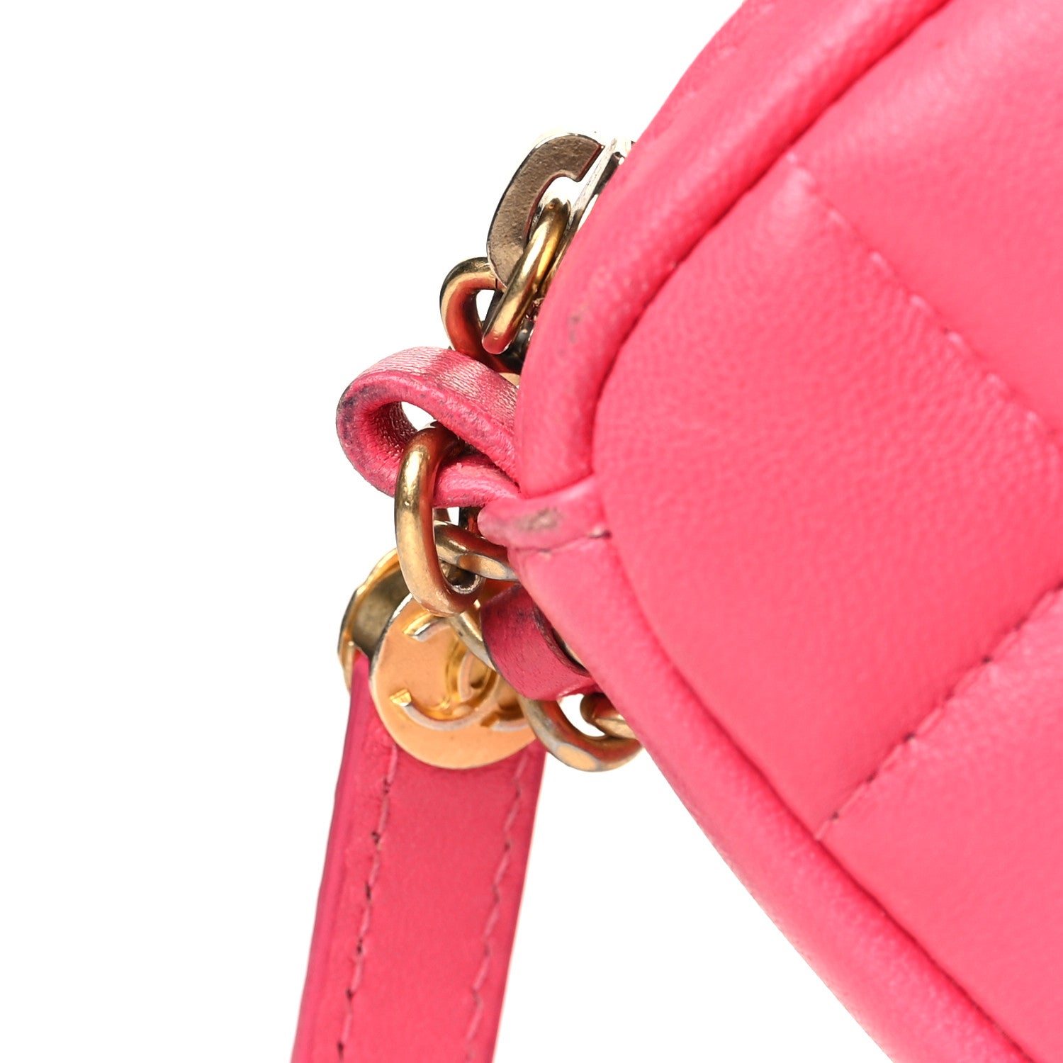Chanel Lambskin Quilted Clutch With Chain Bag Pink 11 of 12