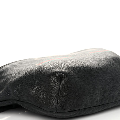 Gucci Grained Calfskin Logo Belt Bag Black 9 of 10
