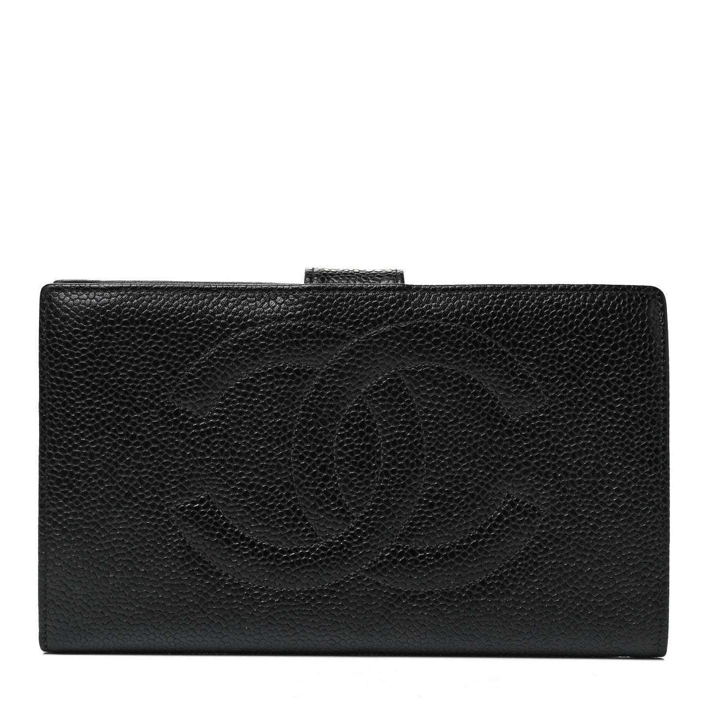 Caviar Timeless CC French Wallet Black