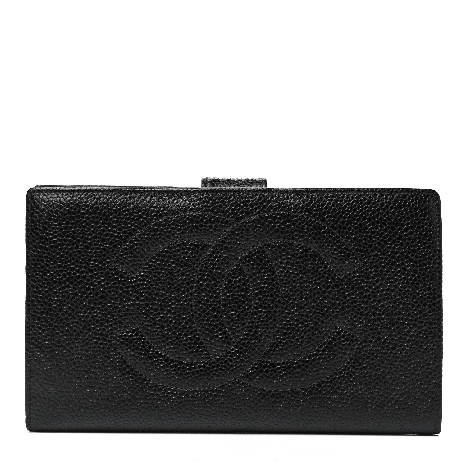 Chanel Caviar Timeless CC French Wallet Black 1 of 9