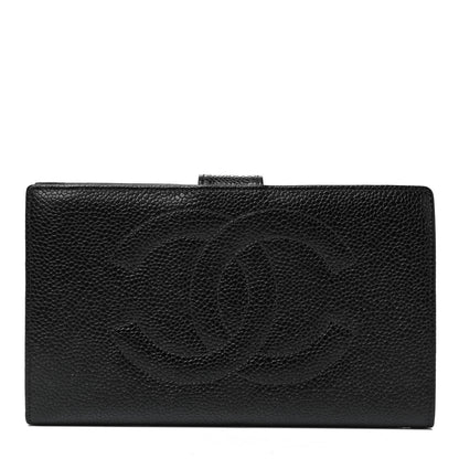 Chanel Caviar Timeless CC French Wallet Black 1 of 9