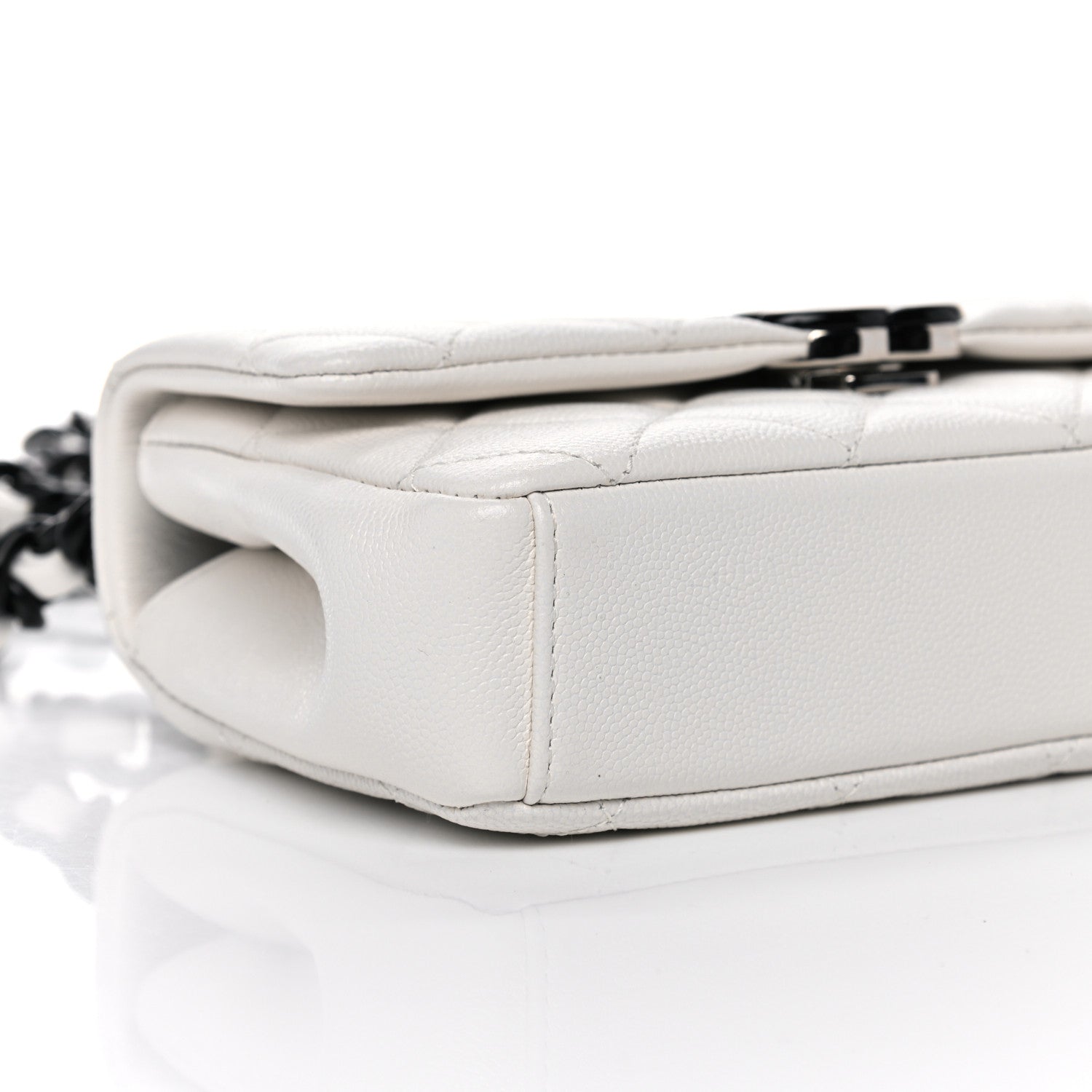 Chanel Caviar Quilted My Everything Small Flap White Black 7 of 9