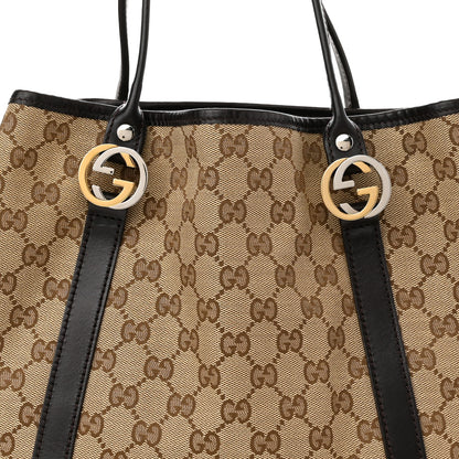 Gucci Monogram Medium Twins Tote Dark Brown 8 of 13