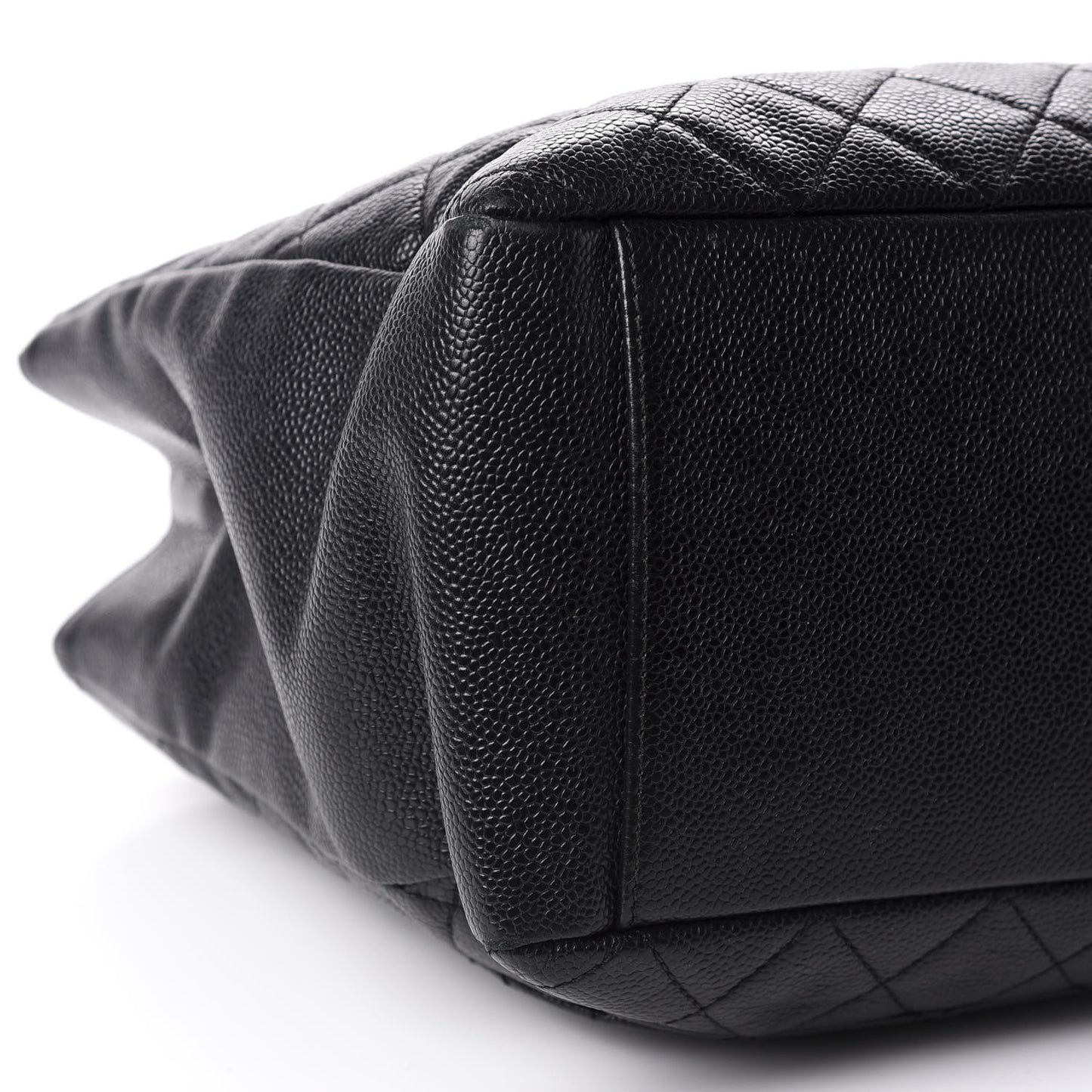 Caviar Quilted Grand Shopping Tote GST Black