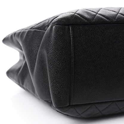 Chanel Caviar Quilted Grand Shopping Tote GST Black 6 of 10