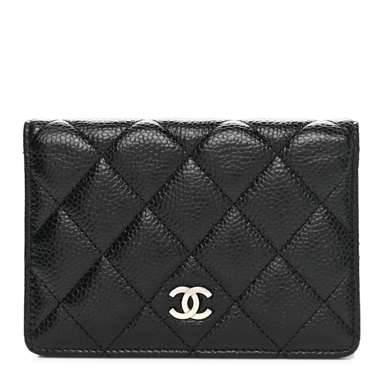 Caviar Quilted Bi-Fold Wallet Black