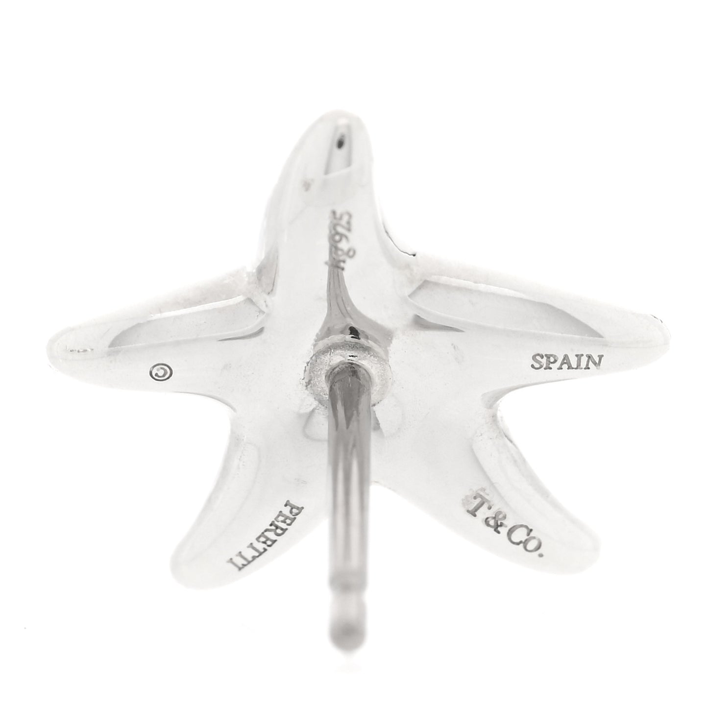 Sterling Silver 12mm Elsa Peretti Starfish Earrings
