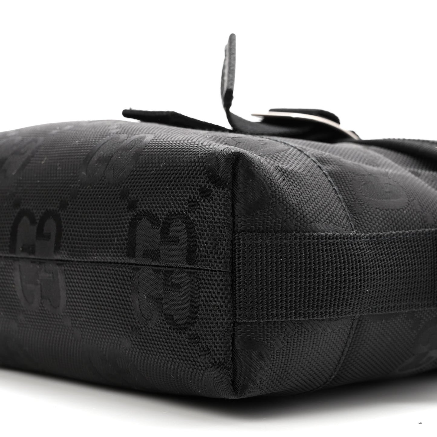 Econyl Nylon Monogram Off The Grid Messenger Bag Black