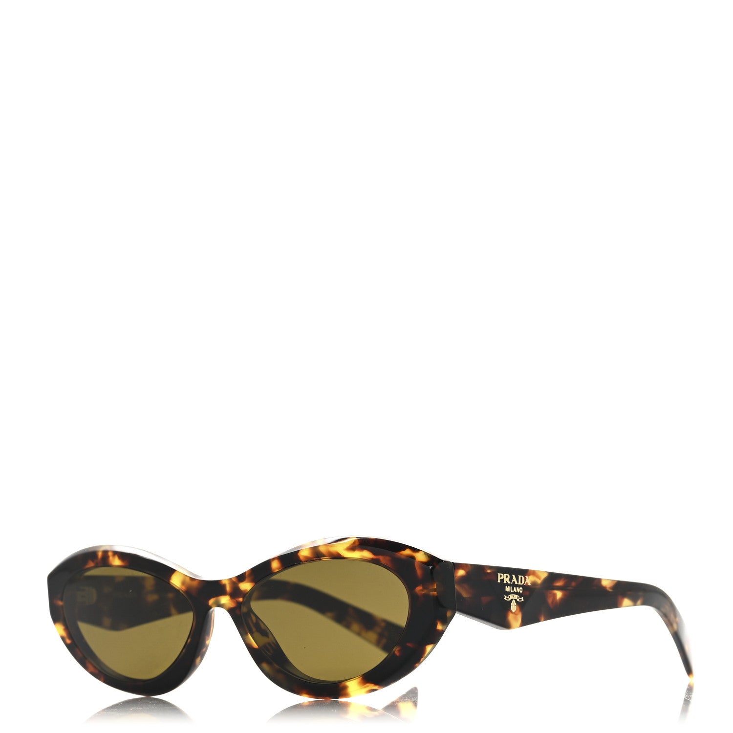 Prada Acetate Oval Sunglasses SPR 26Z Tortoise 1 of 7