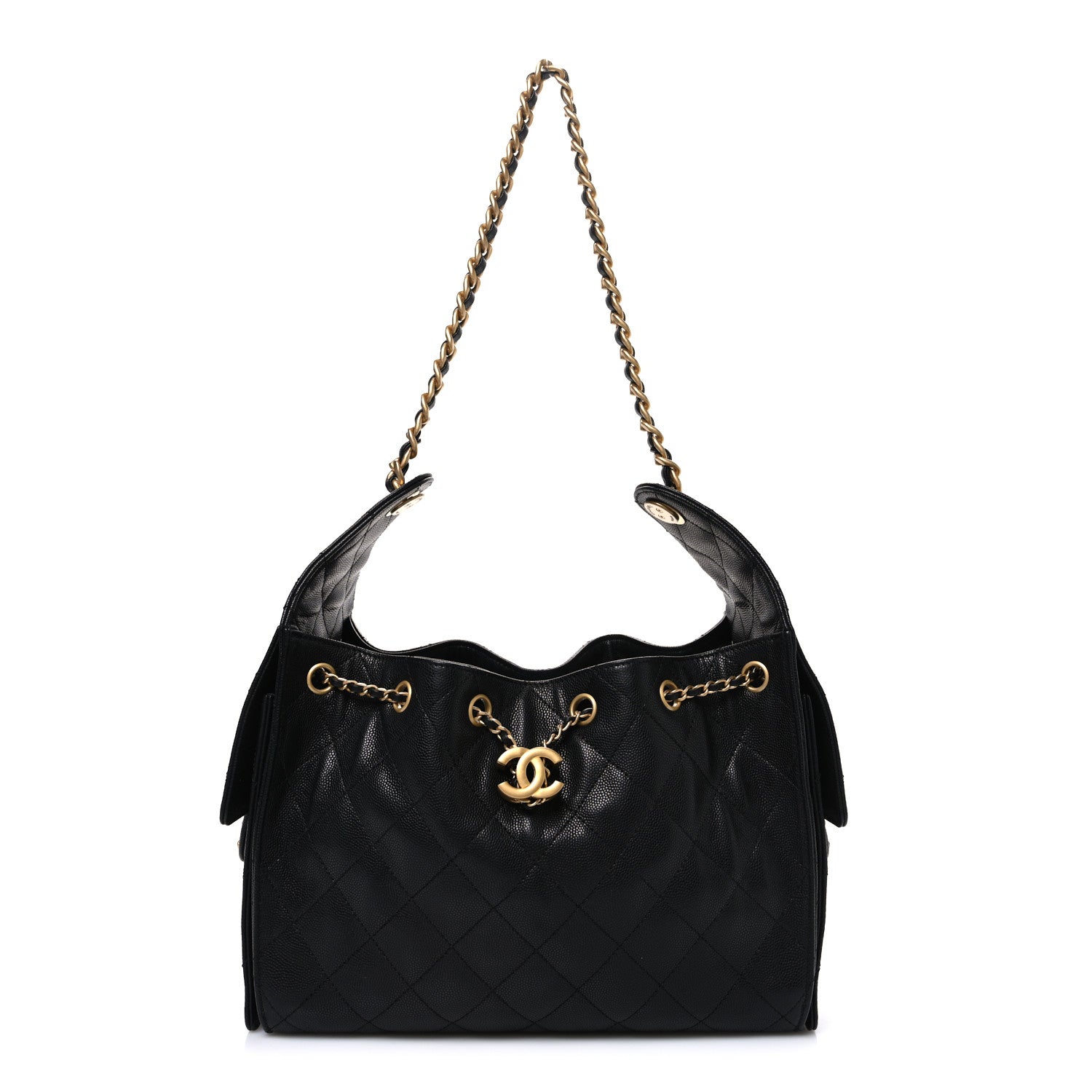 Chanel Caviar Quilted Small Chanel 25 Handbag Black 1 of 10