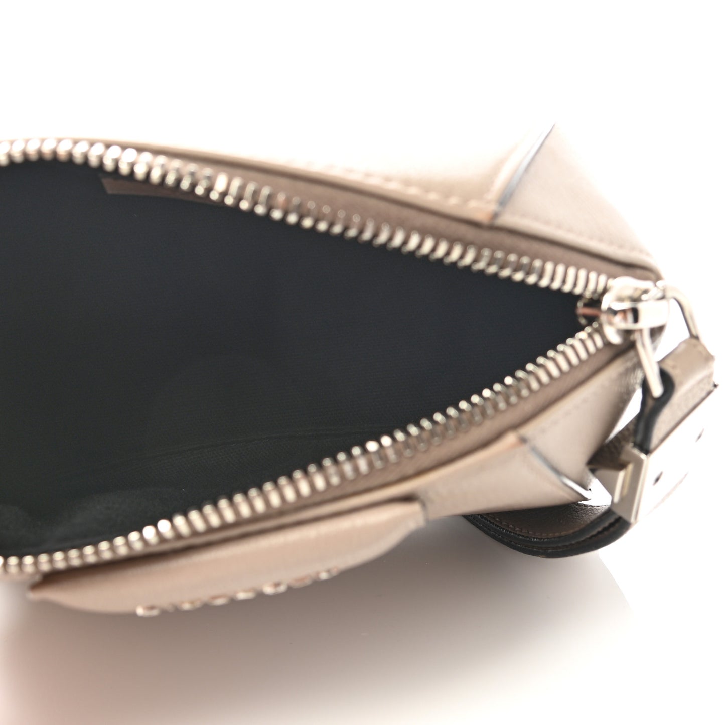 Sugar Goatskin Small Antigona Beauty Wristlet Mastic