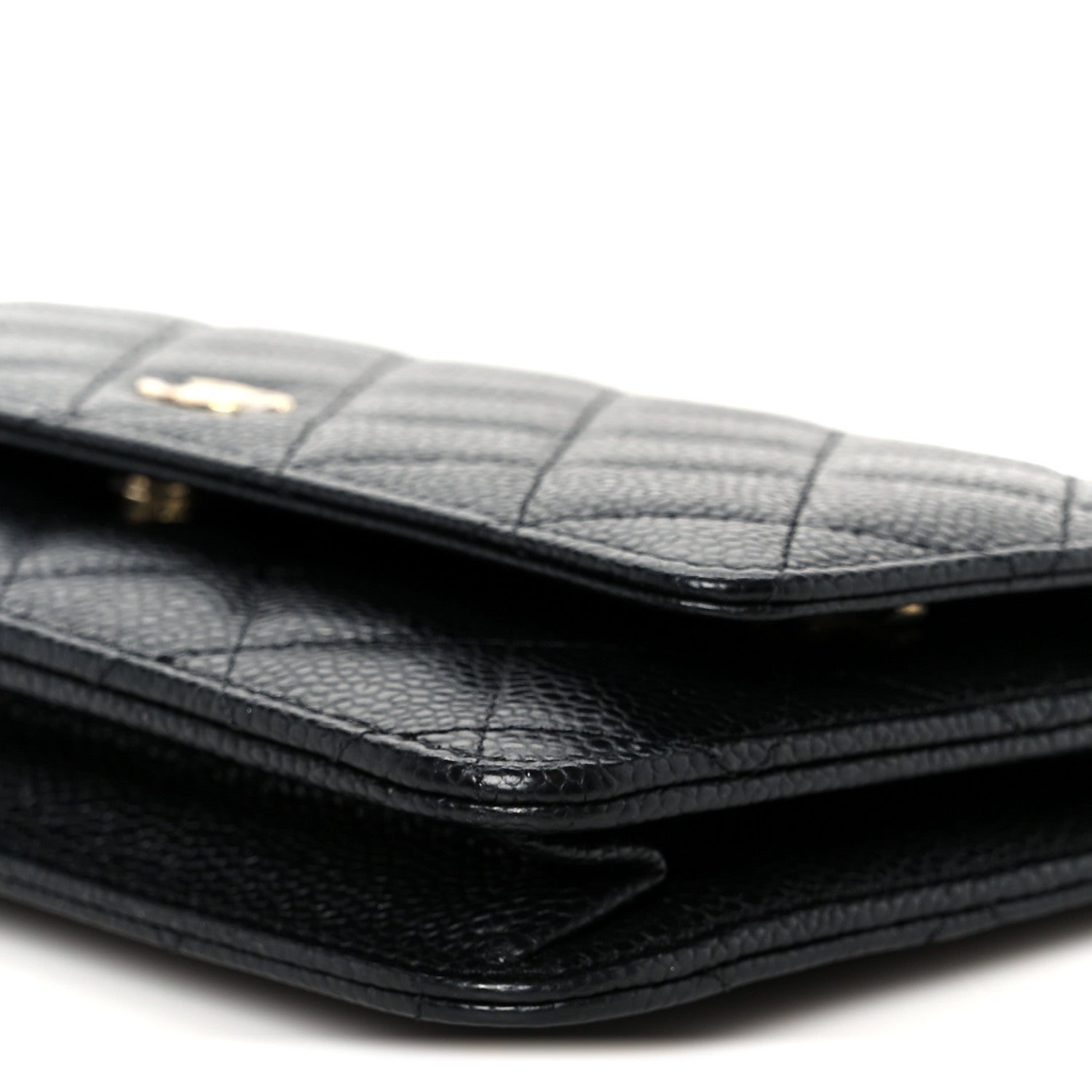 Chanel Caviar Quilted Wallet on Chain WOC Black 11 of 12