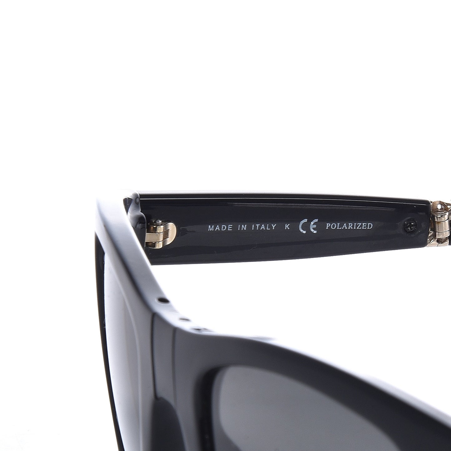Nylon Metal Square Polarized Folding Sunglasses 6053 Black