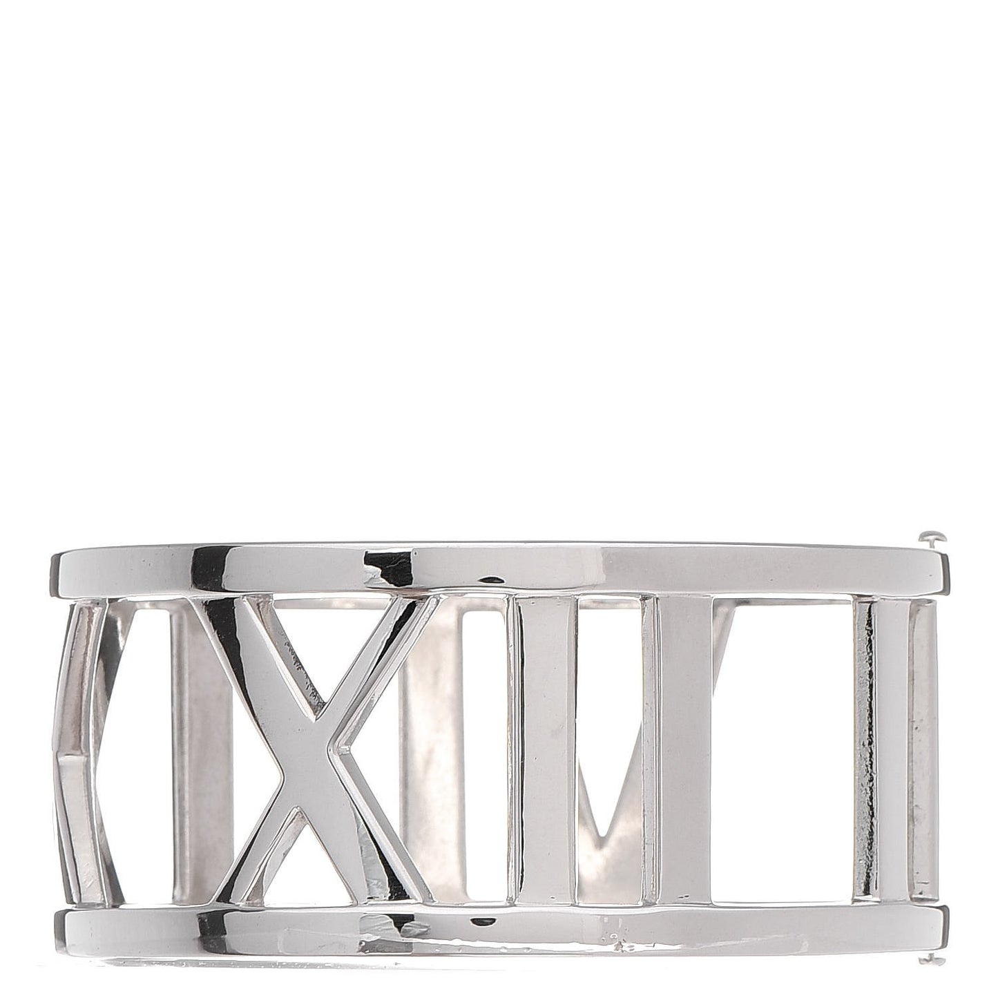 Sterling Silver Wide Atlas Hinged Bangle Bracelet