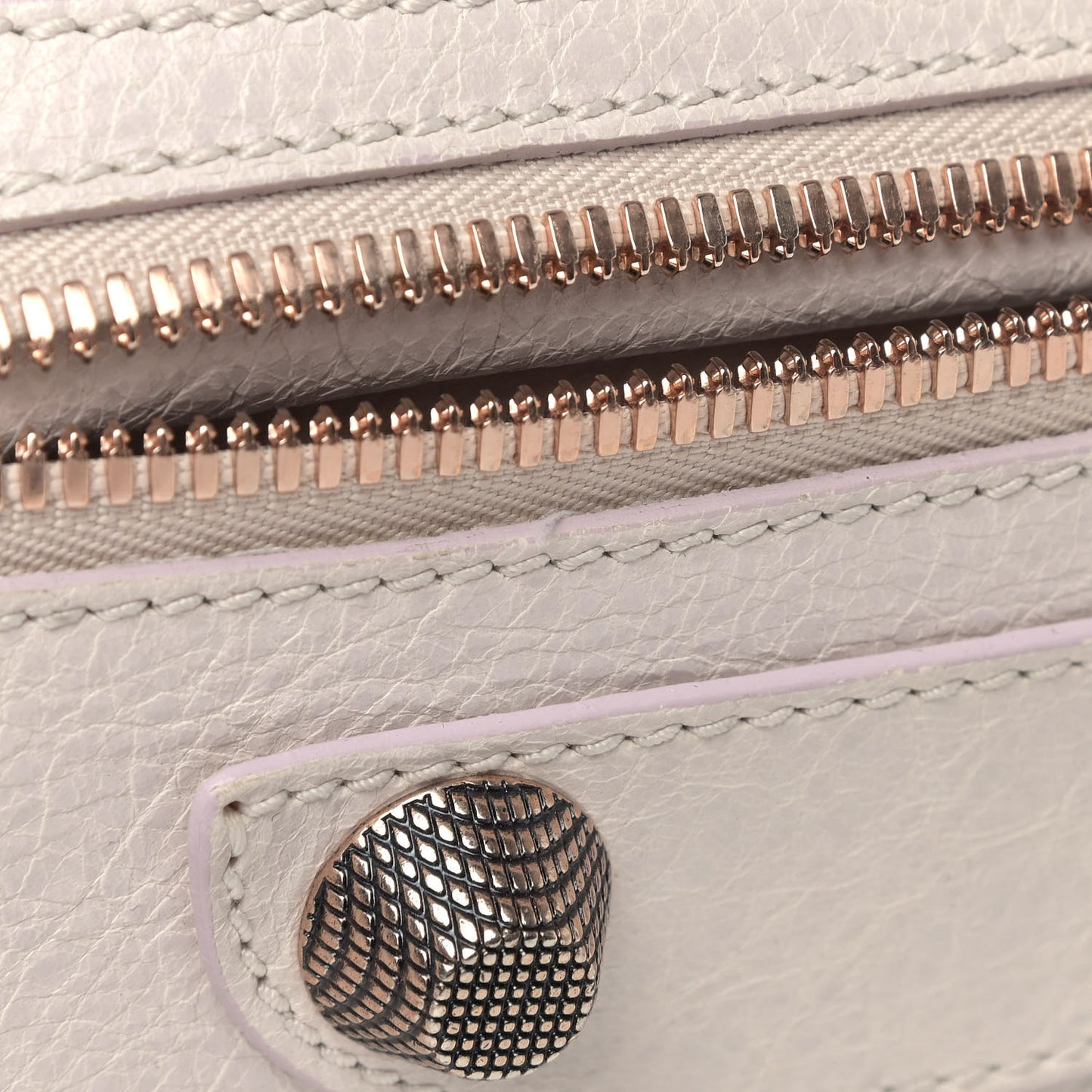 Agneau Giant 21 Rose Gold Hardware City Nacre