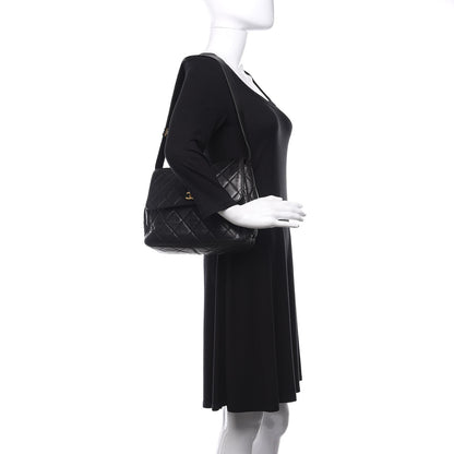 Chanel Lambskin Quilted Flap Shoulder Bag Black 2 of 17