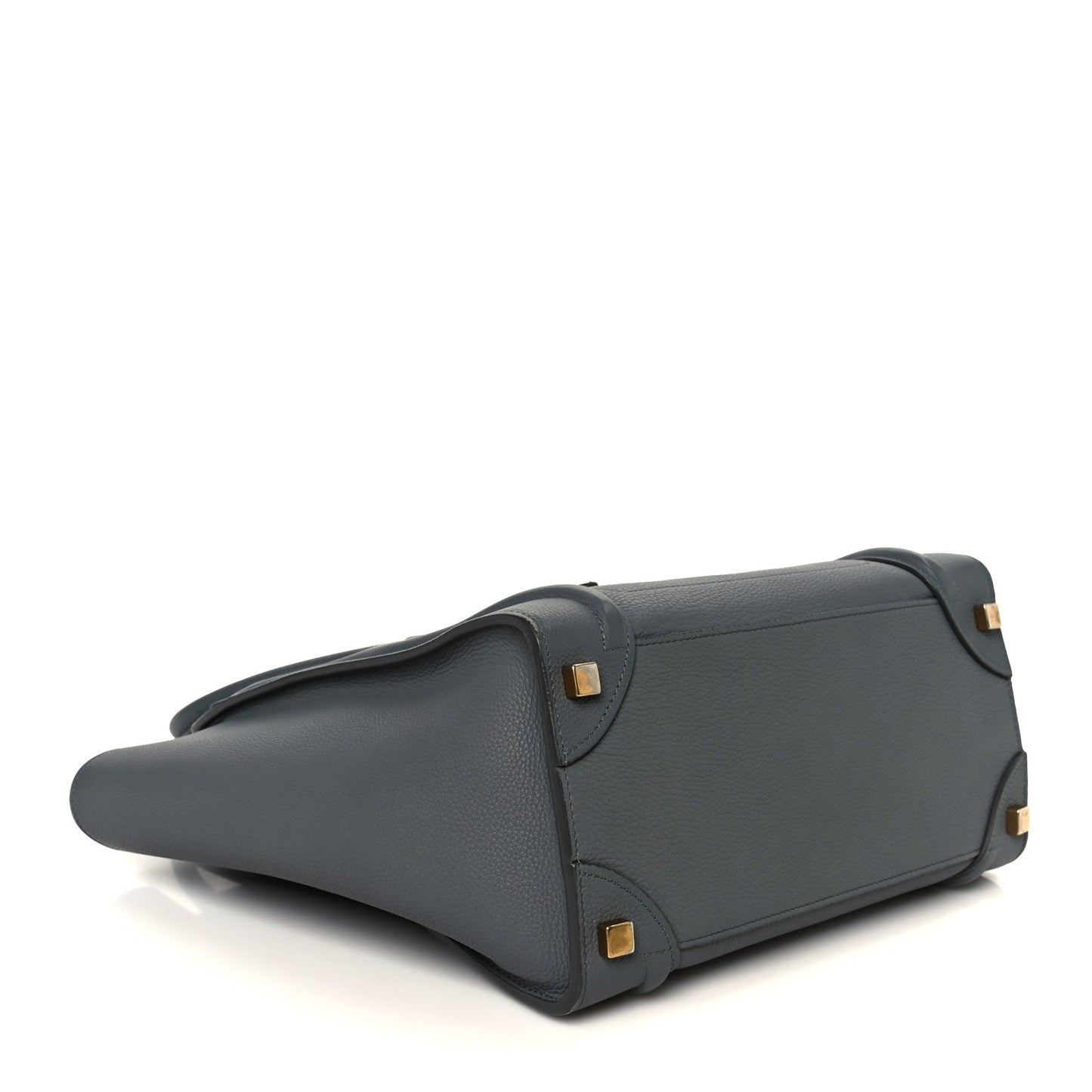 Baby Drummed Calfskin Micro Luggage Kohl
