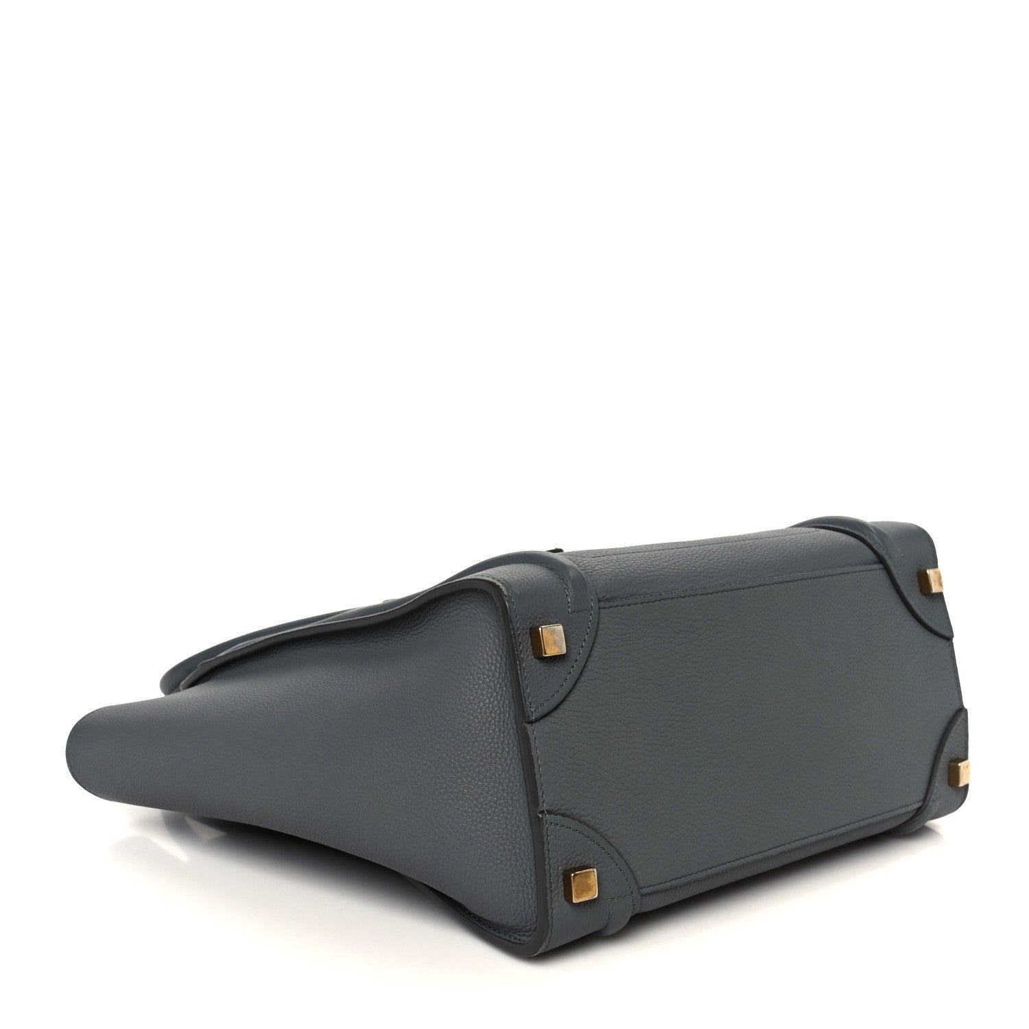 Celine Baby Drummed Calfskin Micro Luggage Kohl 4 of 9