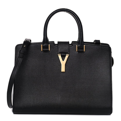 Saint Laurent Textured Calfskin Medium Classic Y Cabas Black 1 of 12
