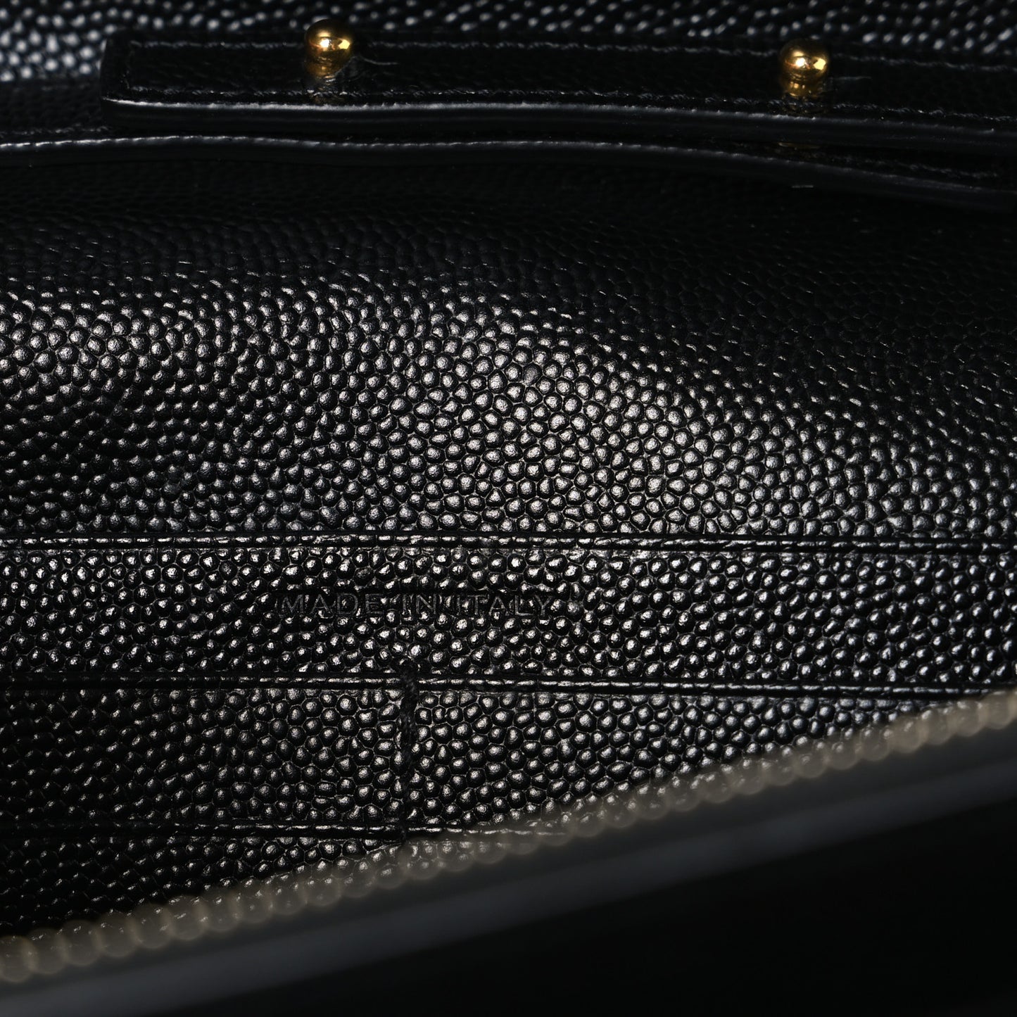 Grain De Poudre Matelasse Chevron Monogram Chain Wallet Black