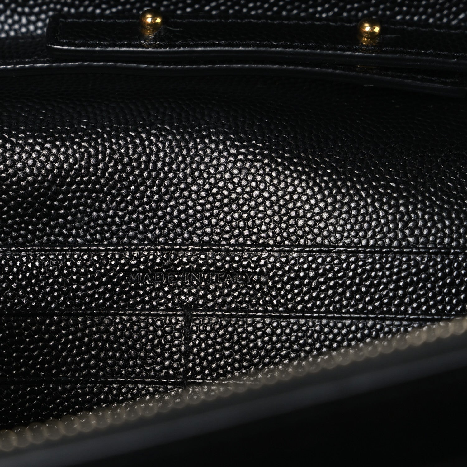 Saint Laurent Grain De Poudre Matelasse Chevron Monogram Chain Wallet Black 7 of 11