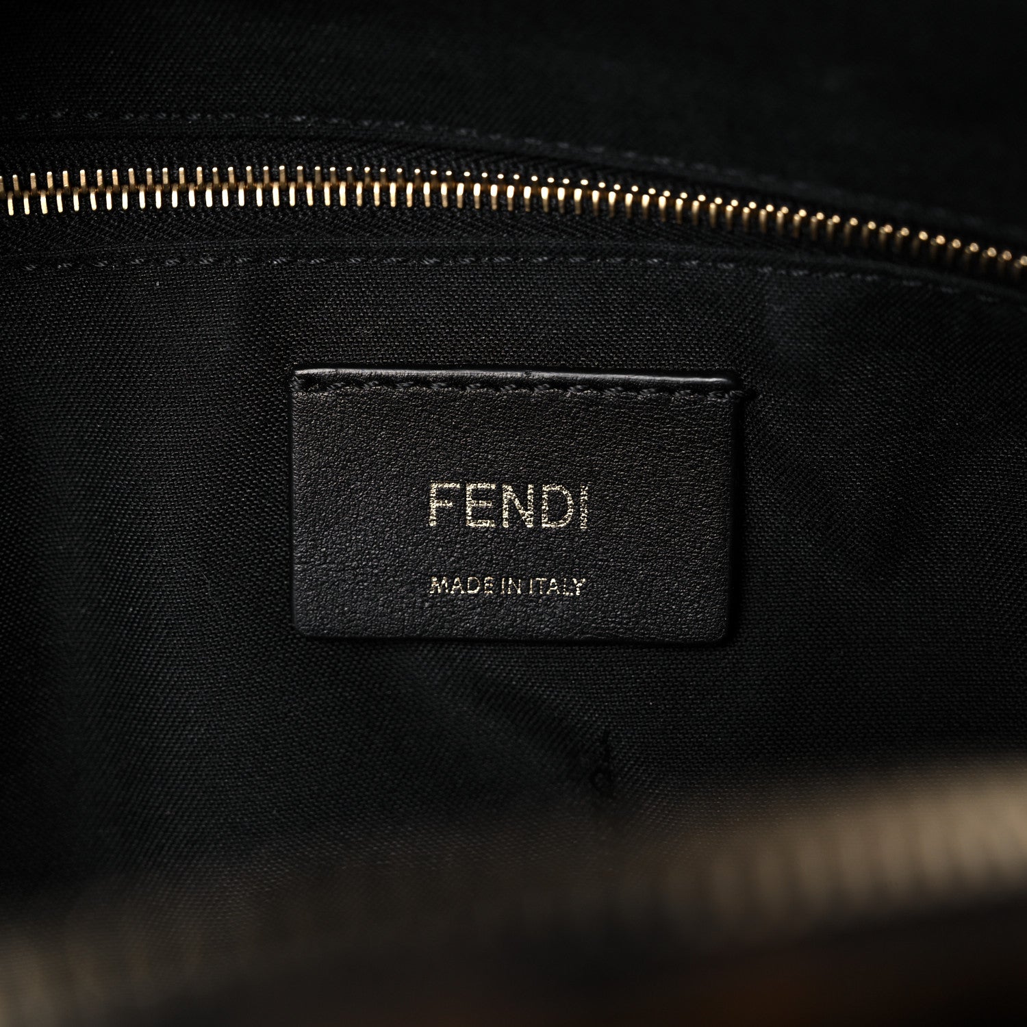 Fendi Shearling Macro FF 1974 Mini Backpack Tobacco Black 6 of 11
