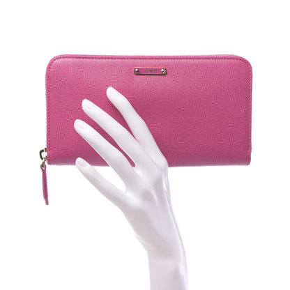 Fendi Vitello Elite Zip Around Wallet Ciclamino 2 of 6