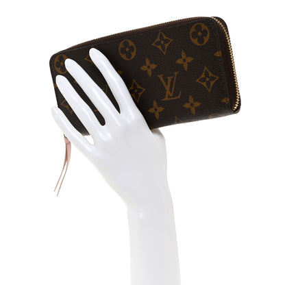 Louis Vuitton Monogram Clemence Wallet Rose Ballerine 2 of 7