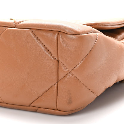 Chanel Lambskin Quilted Medium Chanel 19 Flap Brown 10 of 10